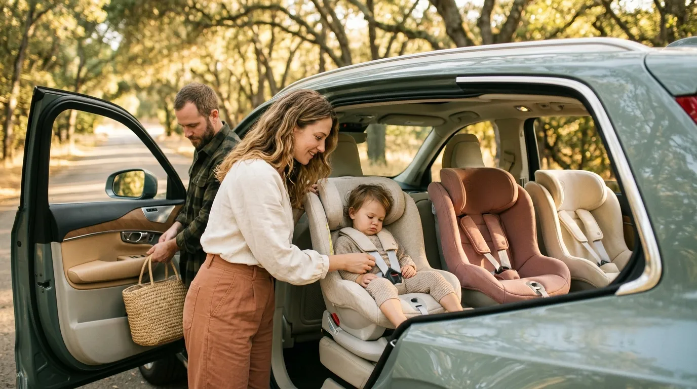 Quelle voiture avec 3 sièges auto à l'arrière ?