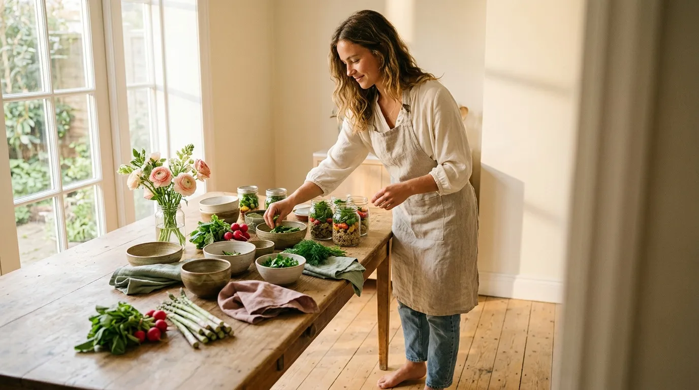 Meal prep de printemps : idées et courses