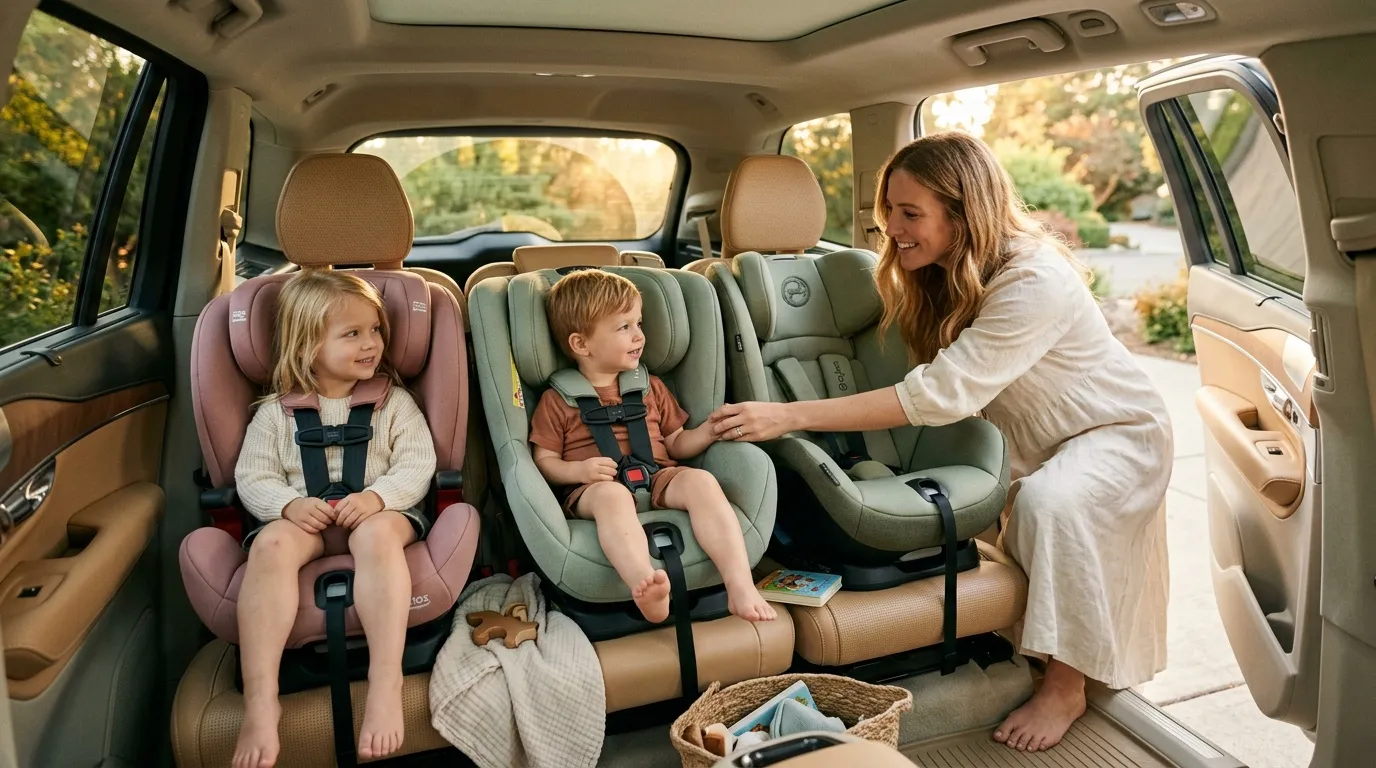 3 Sièges auto dans une voiture : guide complet