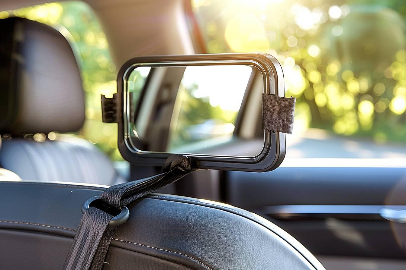 Miroir bébé pour voiture : rétroviseur et accessoire auto de surveillance pour siège enfant