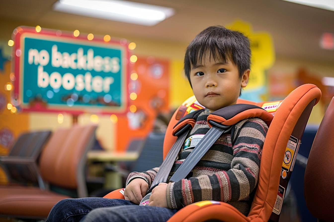 Rehausseur sans dossier interdit : âge, taille et réglementation pour la sécurité des enfants en voiture